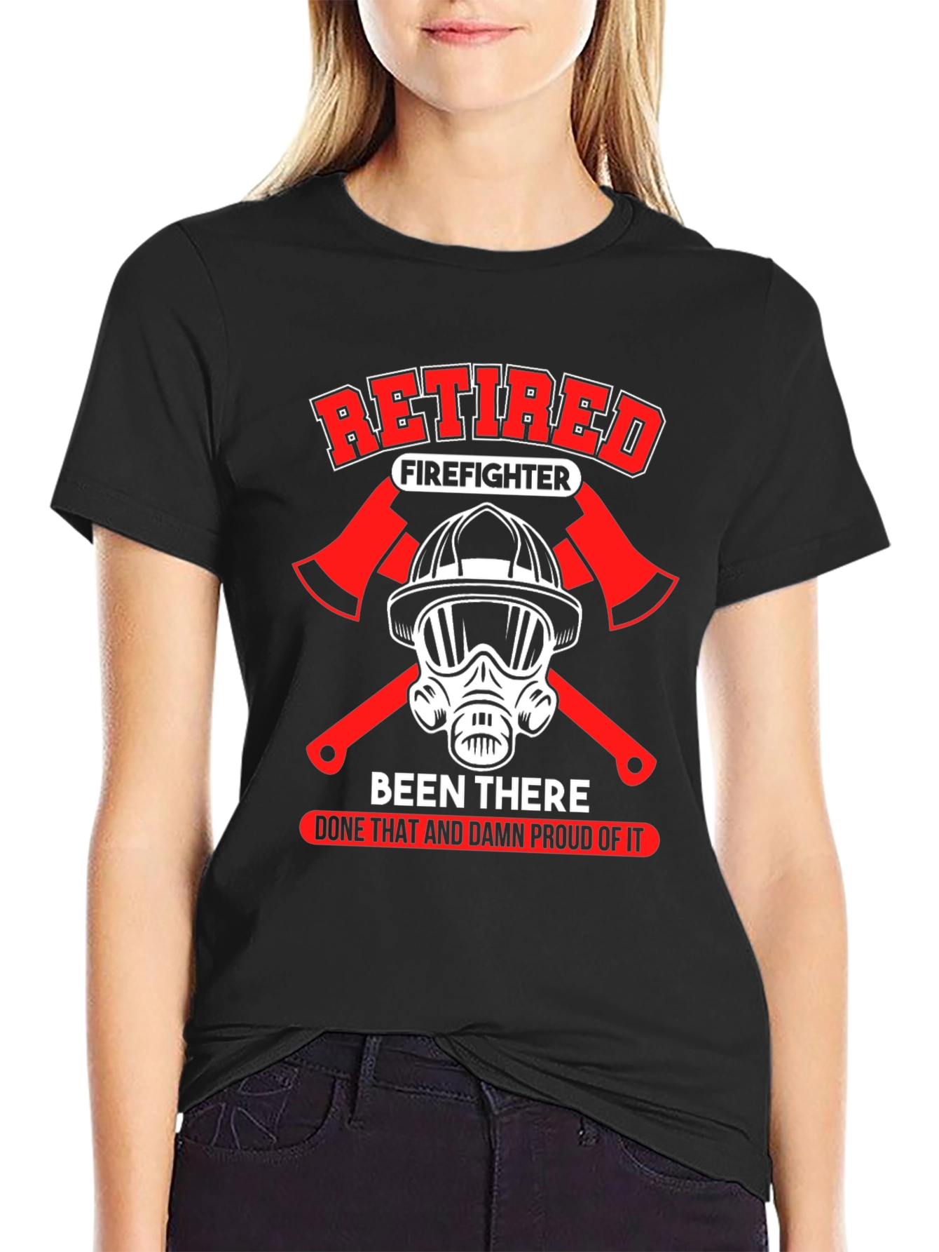Retired Firefighter Graphic T-Shirt