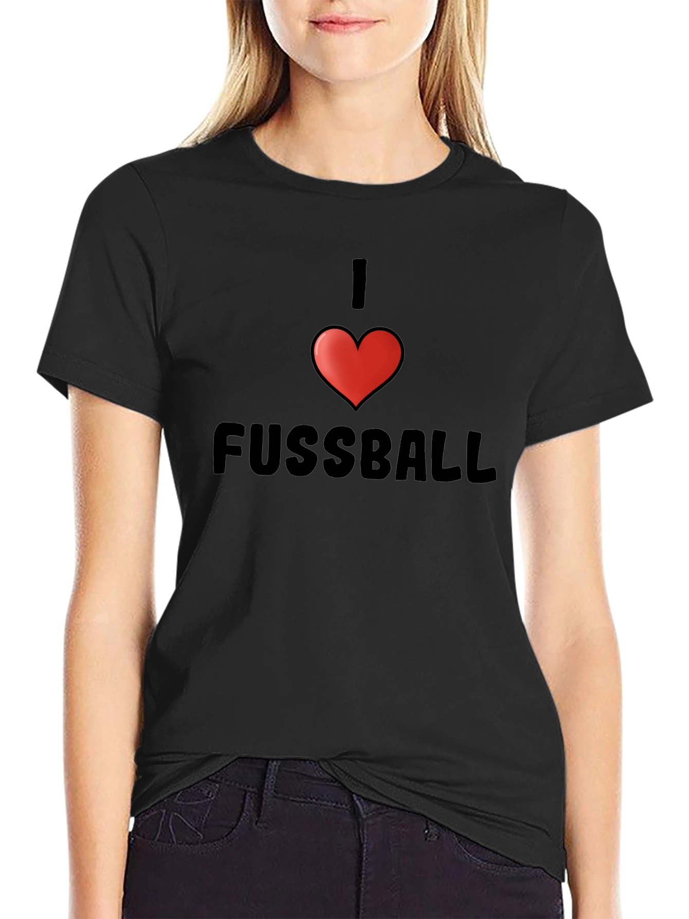 I Heart Fussball T-Shirt