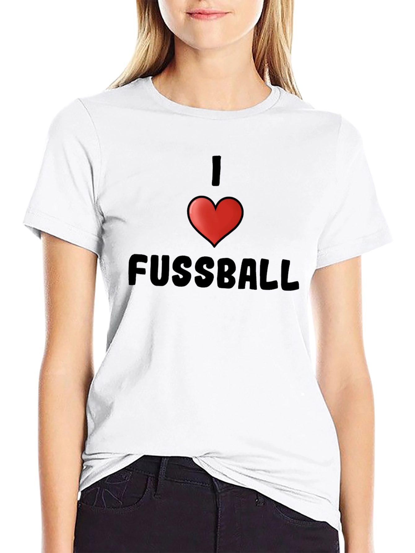 I Heart Fussball T-Shirt