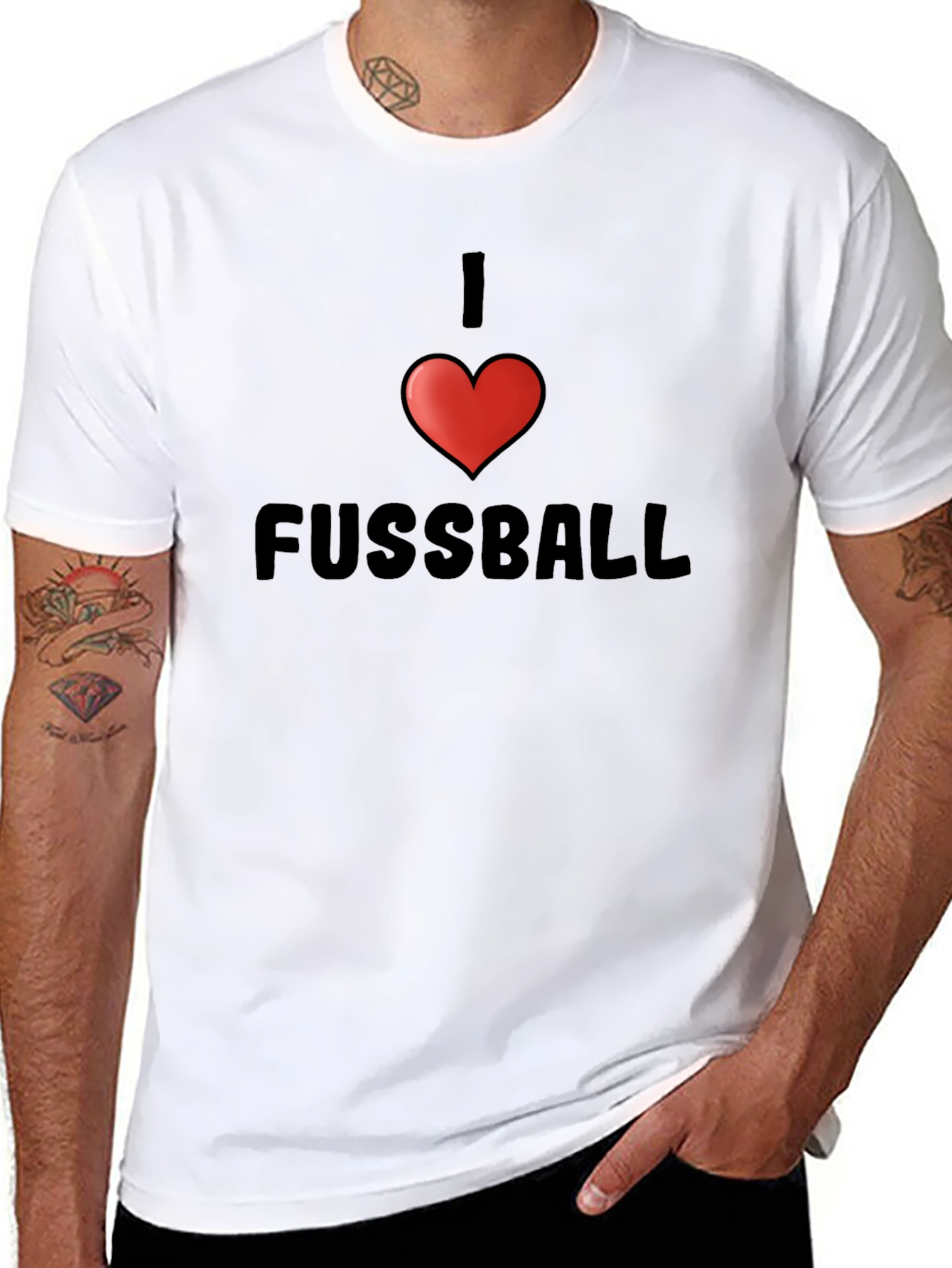 I Heart Fussball T-Shirt
