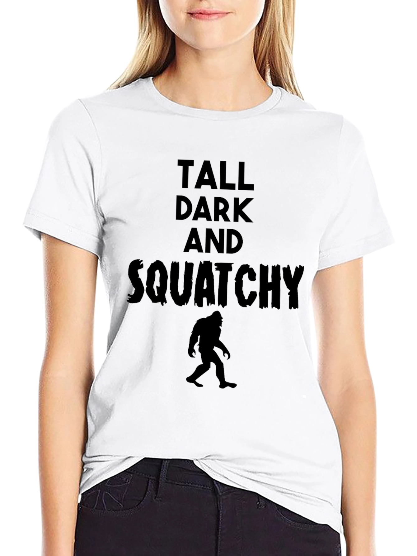 Tall Dark and Squatchy Black T-Shirt