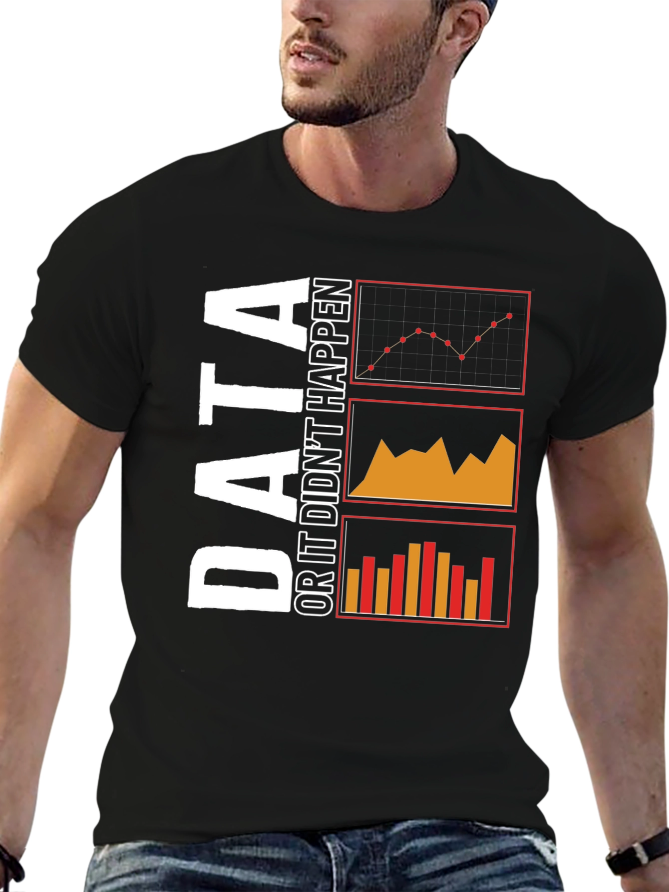 Data or It Didnt Happen Black T-Shirt
