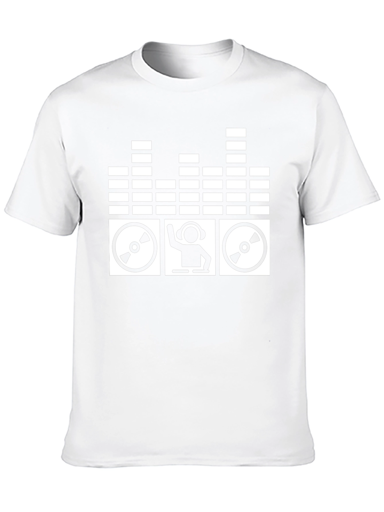 DJ Mixer Graphic T-Shirt - Black Cotton Blend