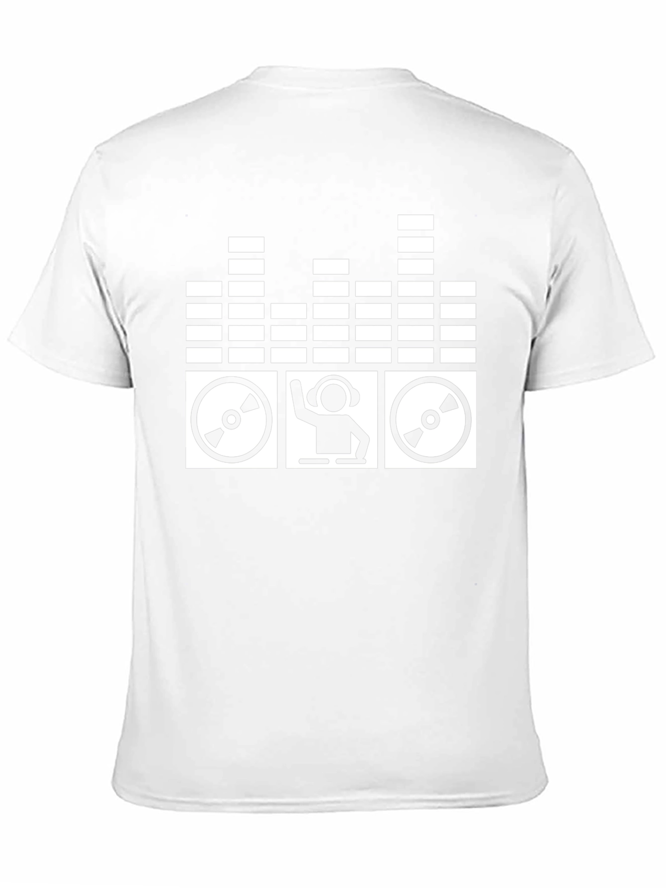 DJ Mixer Graphic T-Shirt - Black Cotton Blend