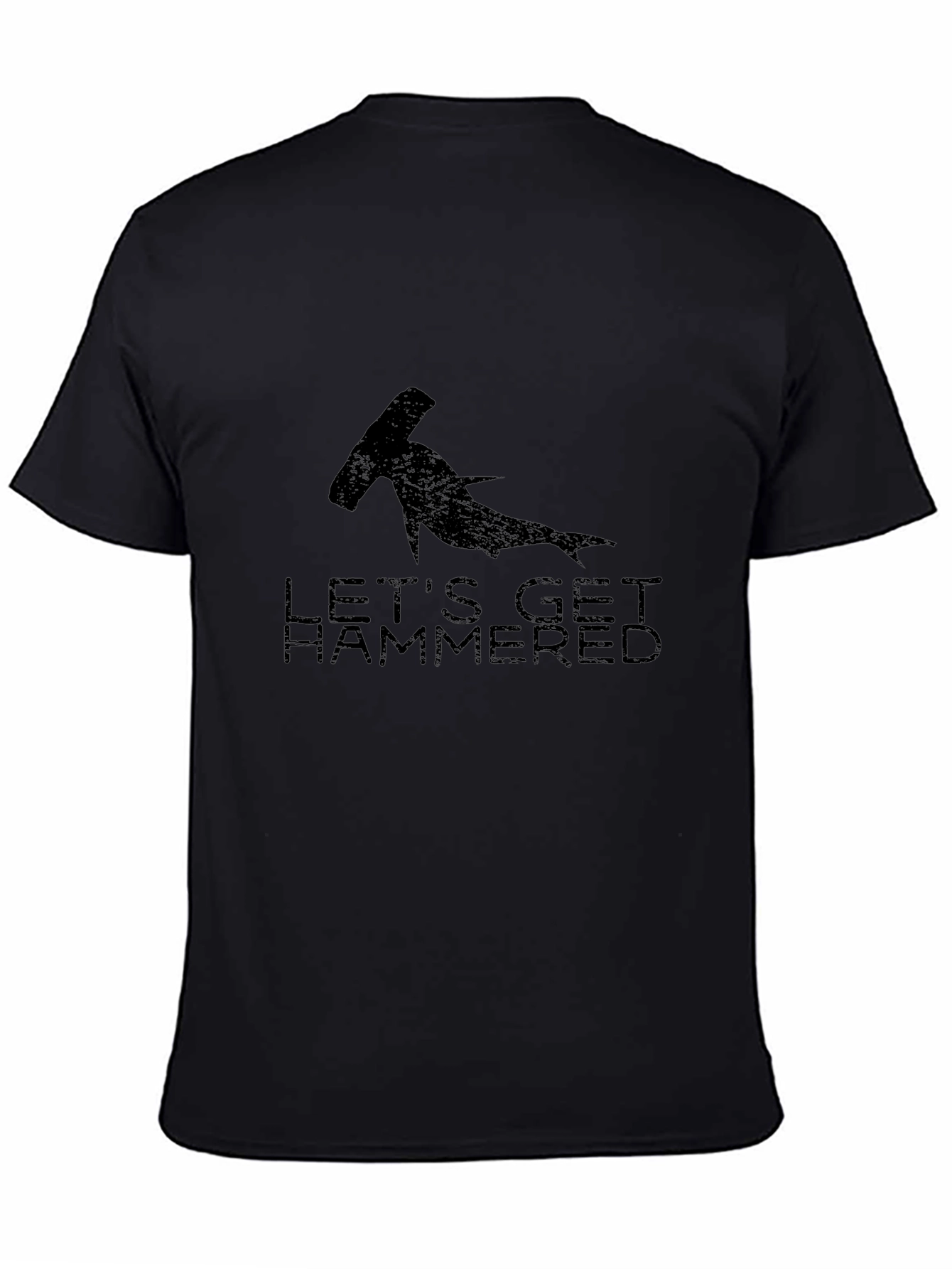 Lets Get Hammered T-Shirt - Hammerhead Shark Graphic