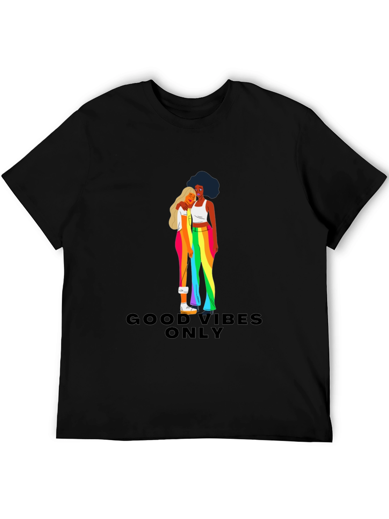 Good Vibes Only Pride Graphic Tee