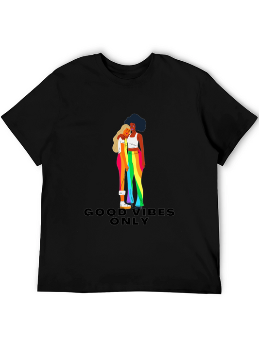 Good Vibes Only Pride Graphic Tee