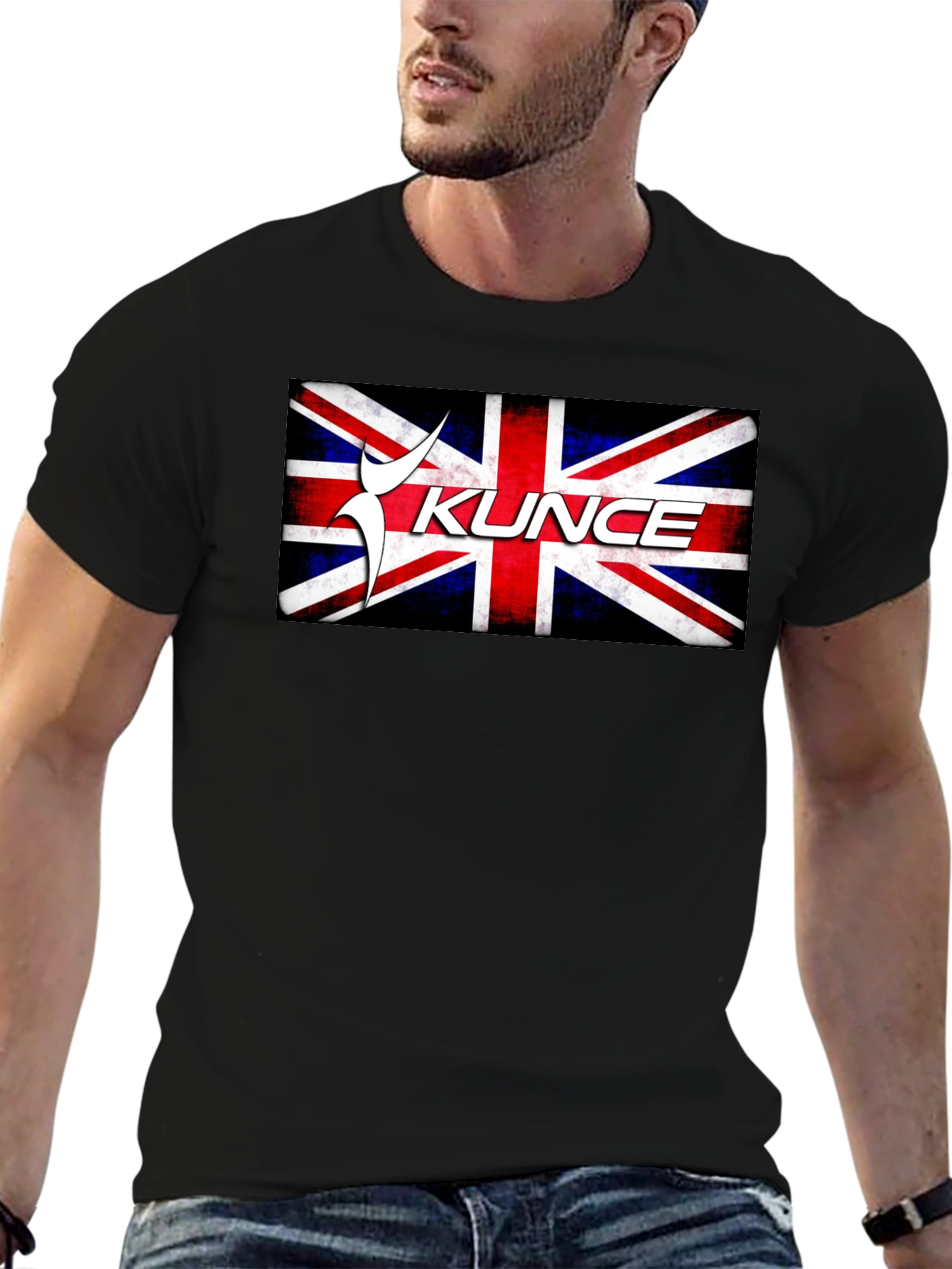 Union Jack KUNCE Graphic Tee - Black