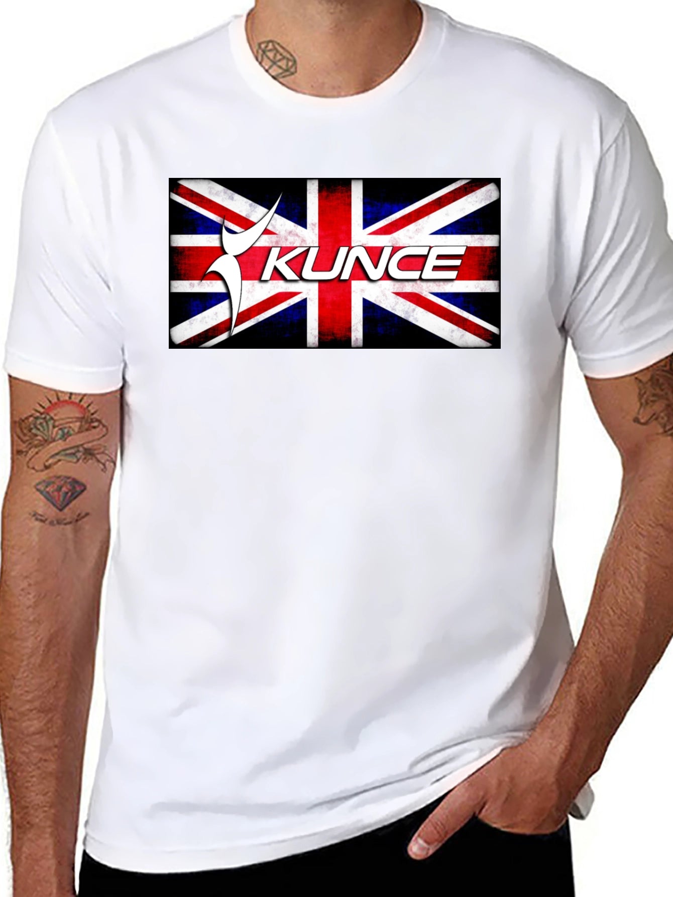 Union Jack KUNCE Graphic Tee - Black