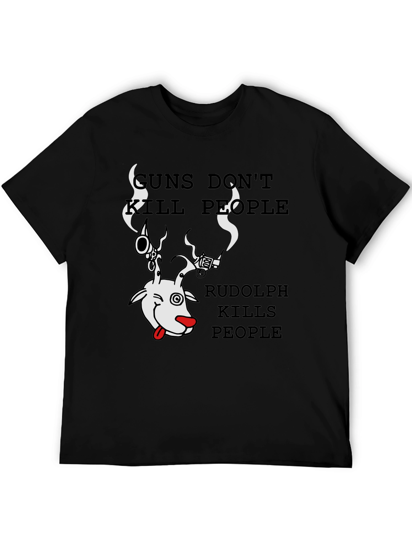 Guns Dont Kill Rudolph Does Graphic Tee