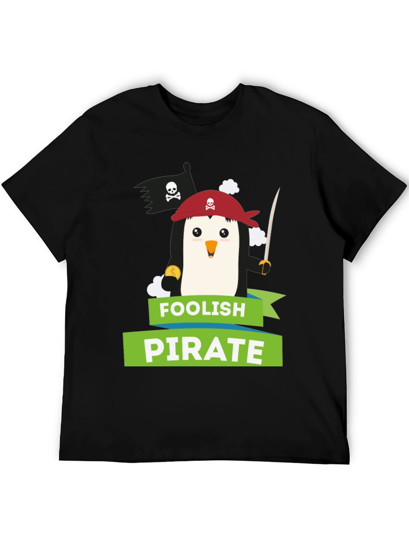 Foolish Pirate Penguin T-Shirt
