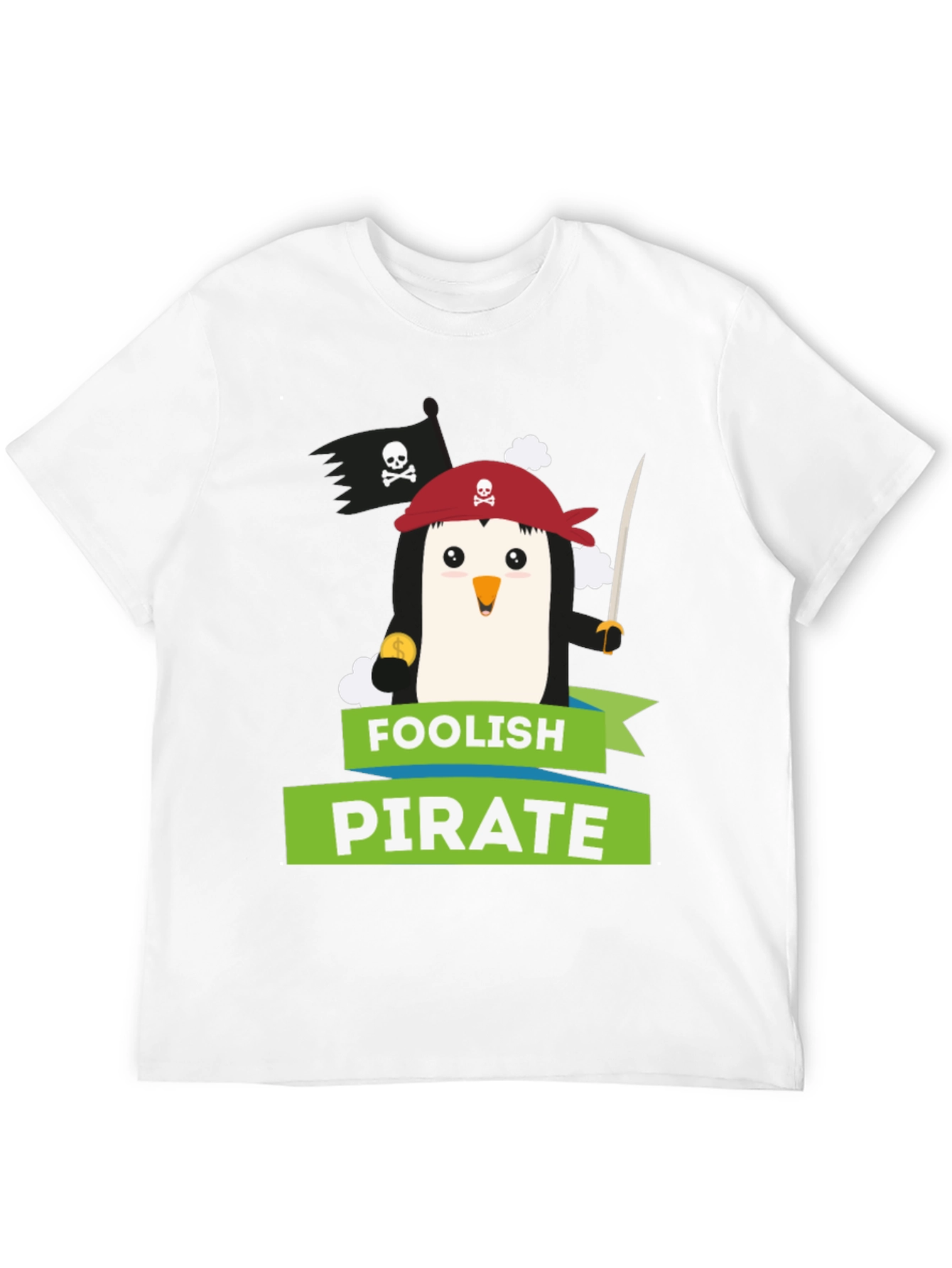 Foolish Pirate Penguin T-Shirt