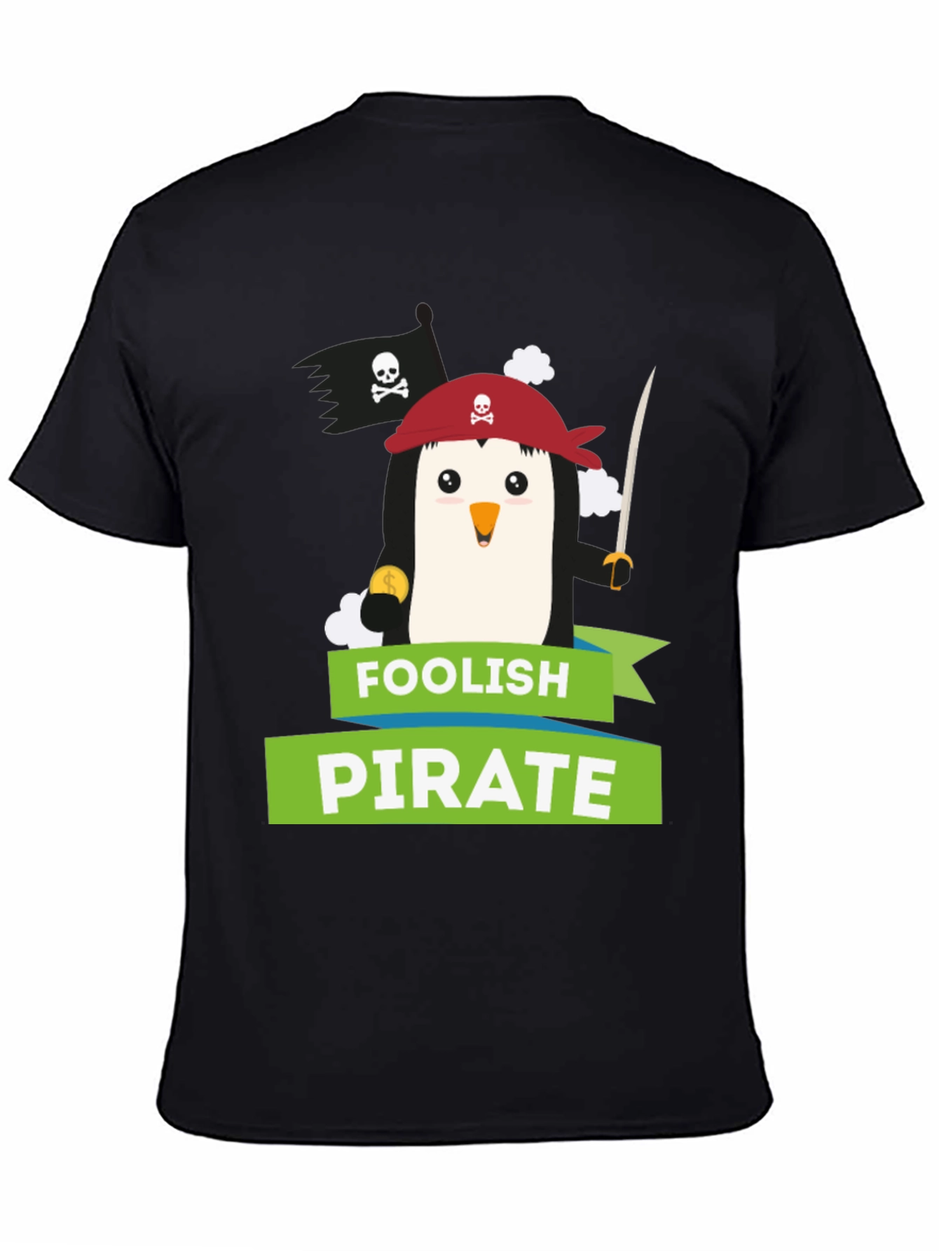 Foolish Pirate Penguin T-Shirt