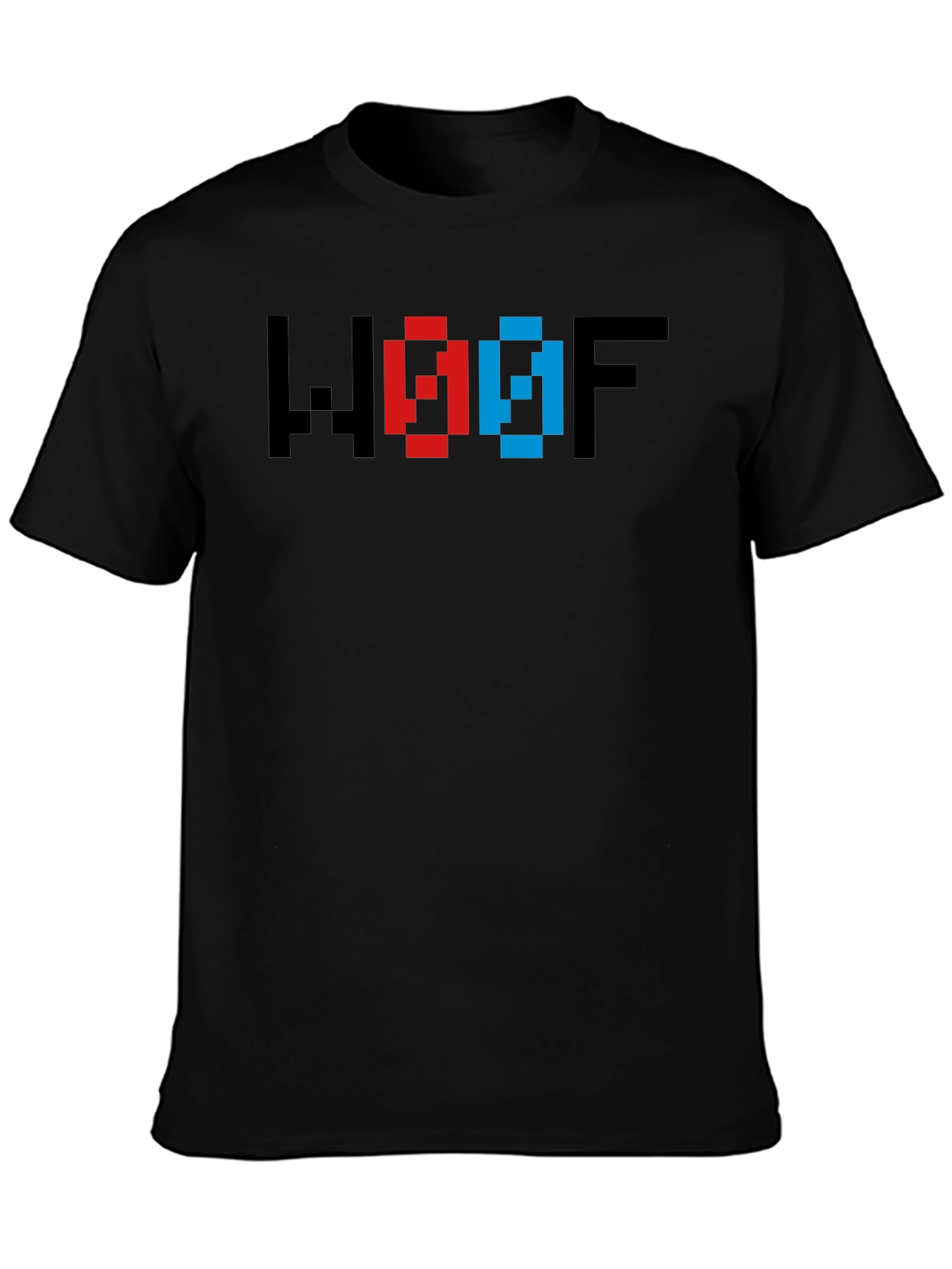 WOOF Pixel Art T-Shirt - Gamer Style