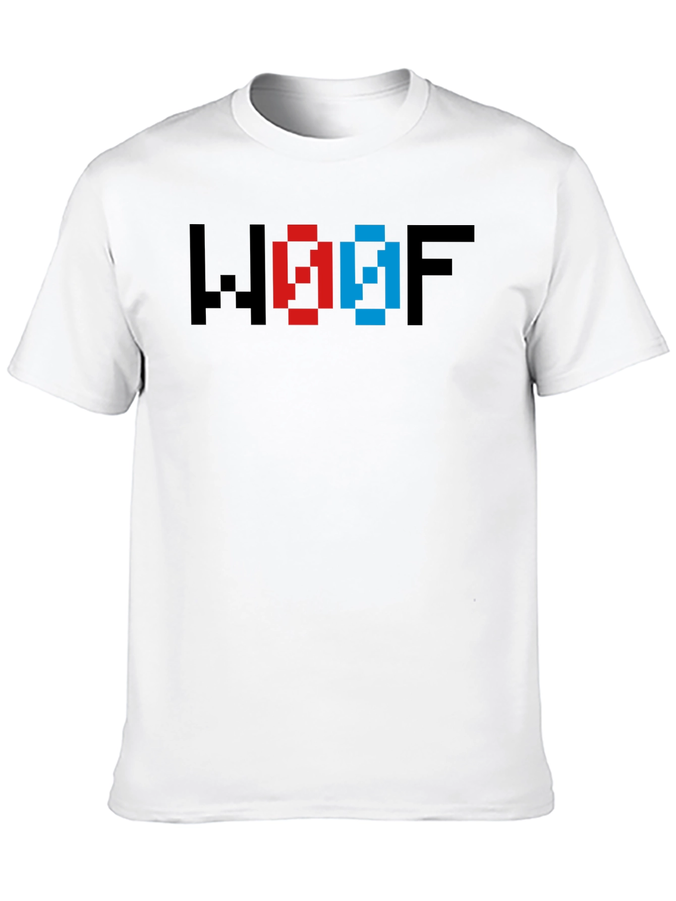 WOOF Pixel Art T-Shirt - Gamer Style