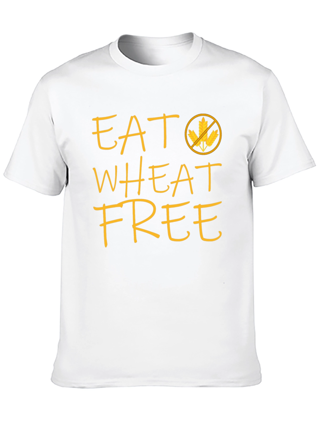 Eat Wheat Free Black T-Shirt - Gluten Sensitive Apparel