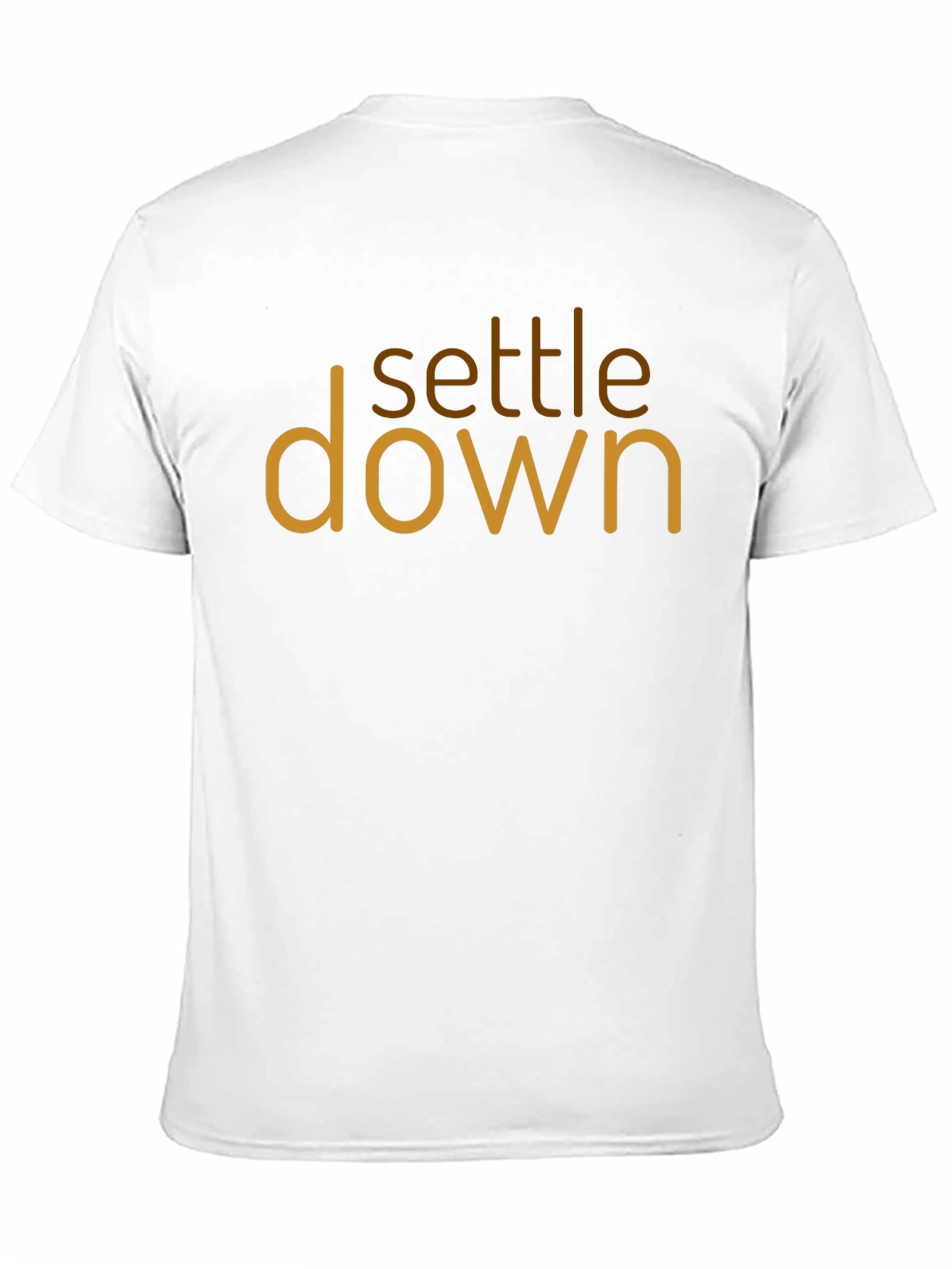 Settle Down Graphic Tee - Trendy Unisex Cotton Shirt