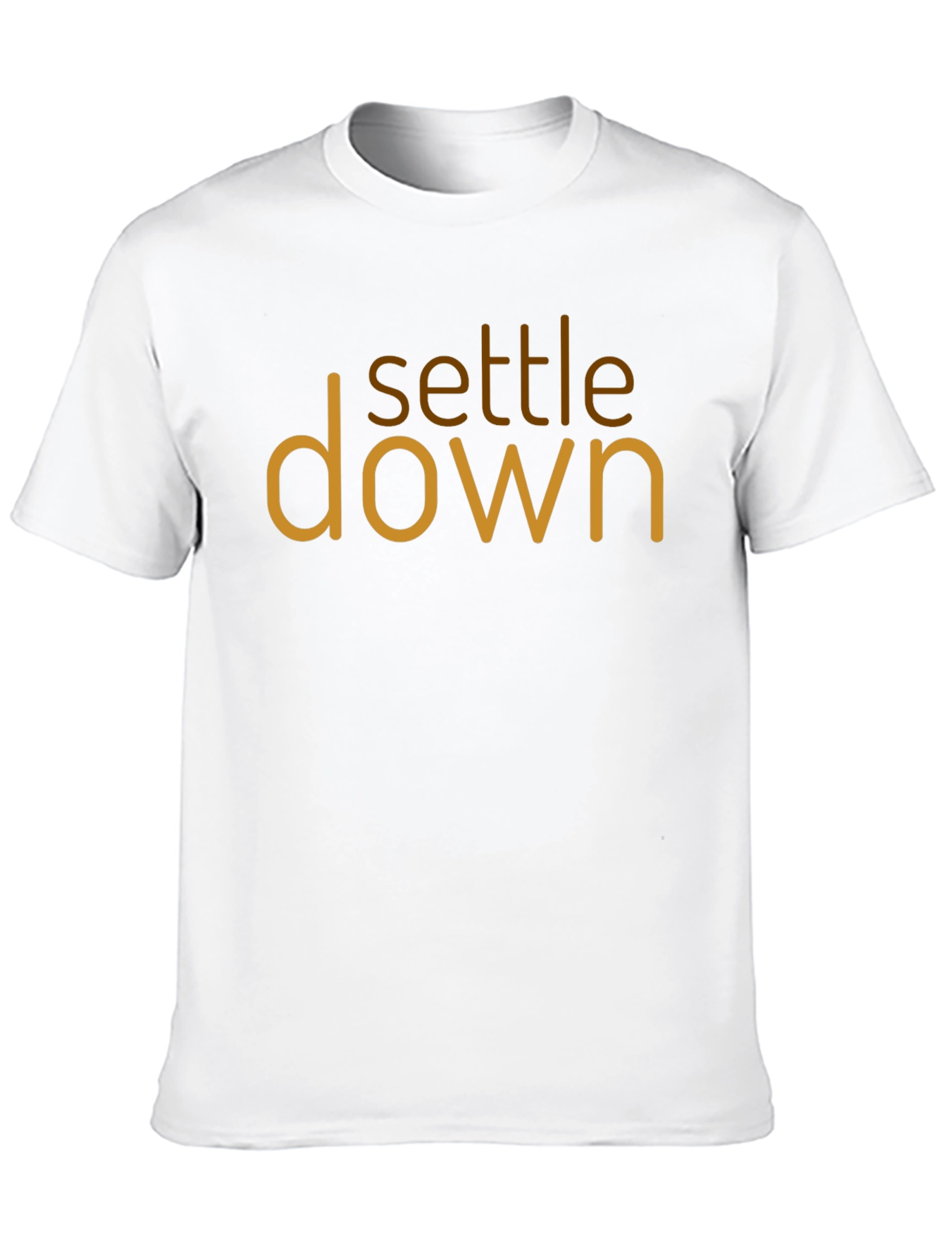 Settle Down Graphic Tee - Trendy Unisex Cotton Shirt
