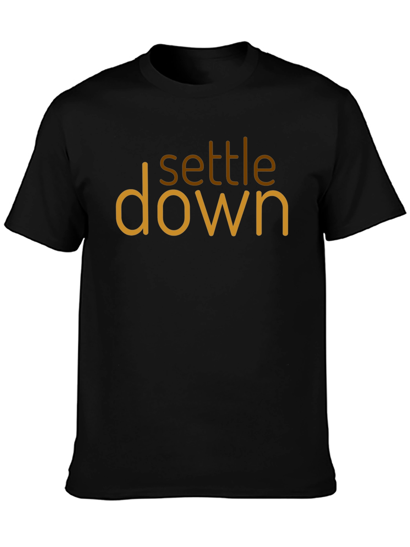 Settle Down Graphic Tee - Trendy Unisex Cotton Shirt