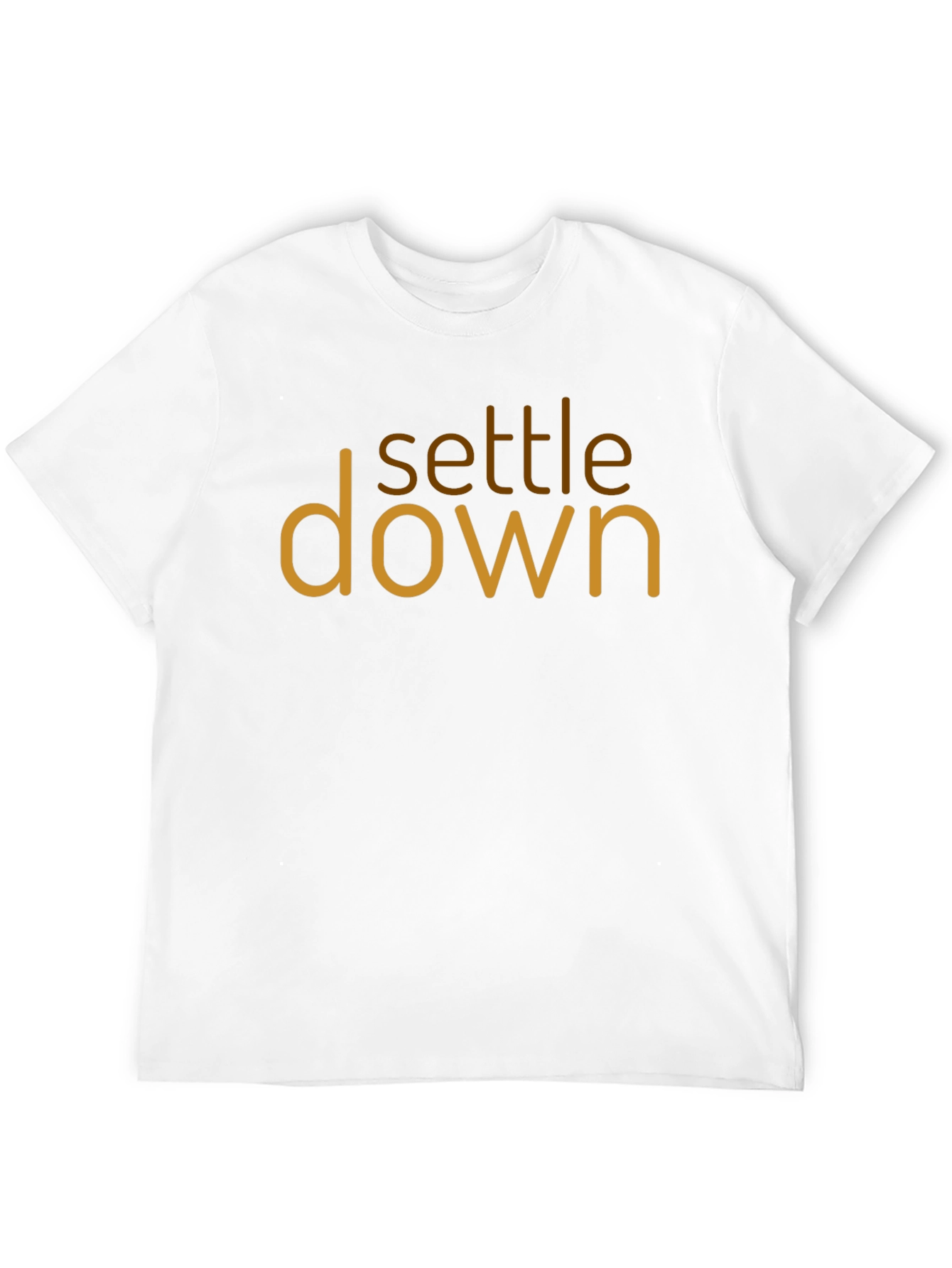 Settle Down Graphic Tee - Trendy Unisex Cotton Shirt
