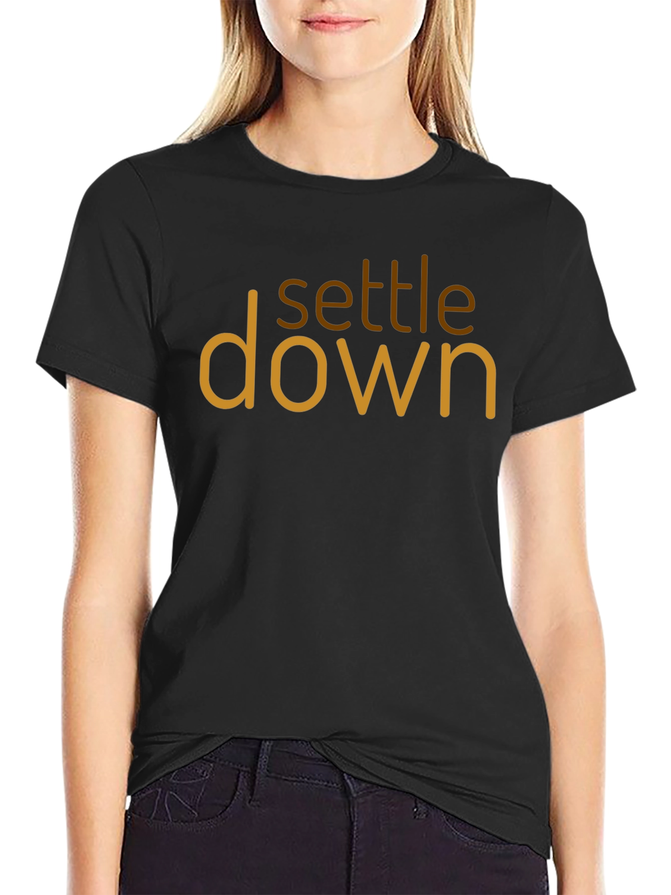 Settle Down Graphic Tee - Trendy Unisex Cotton Shirt