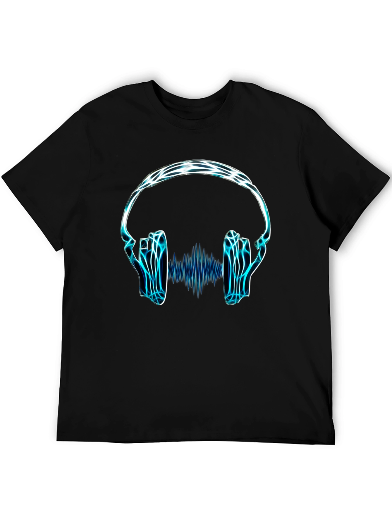 Electro Headphones Graphic Tee - Black