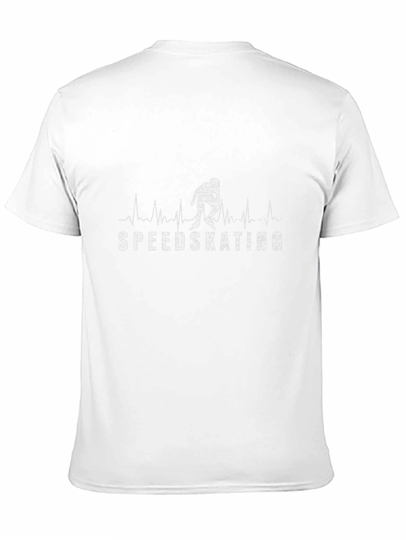 Speedskating Heartbeat Graphic T-Shirt - Black