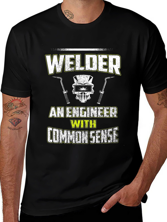 Welder Engineer Common Sense Graphic Tee