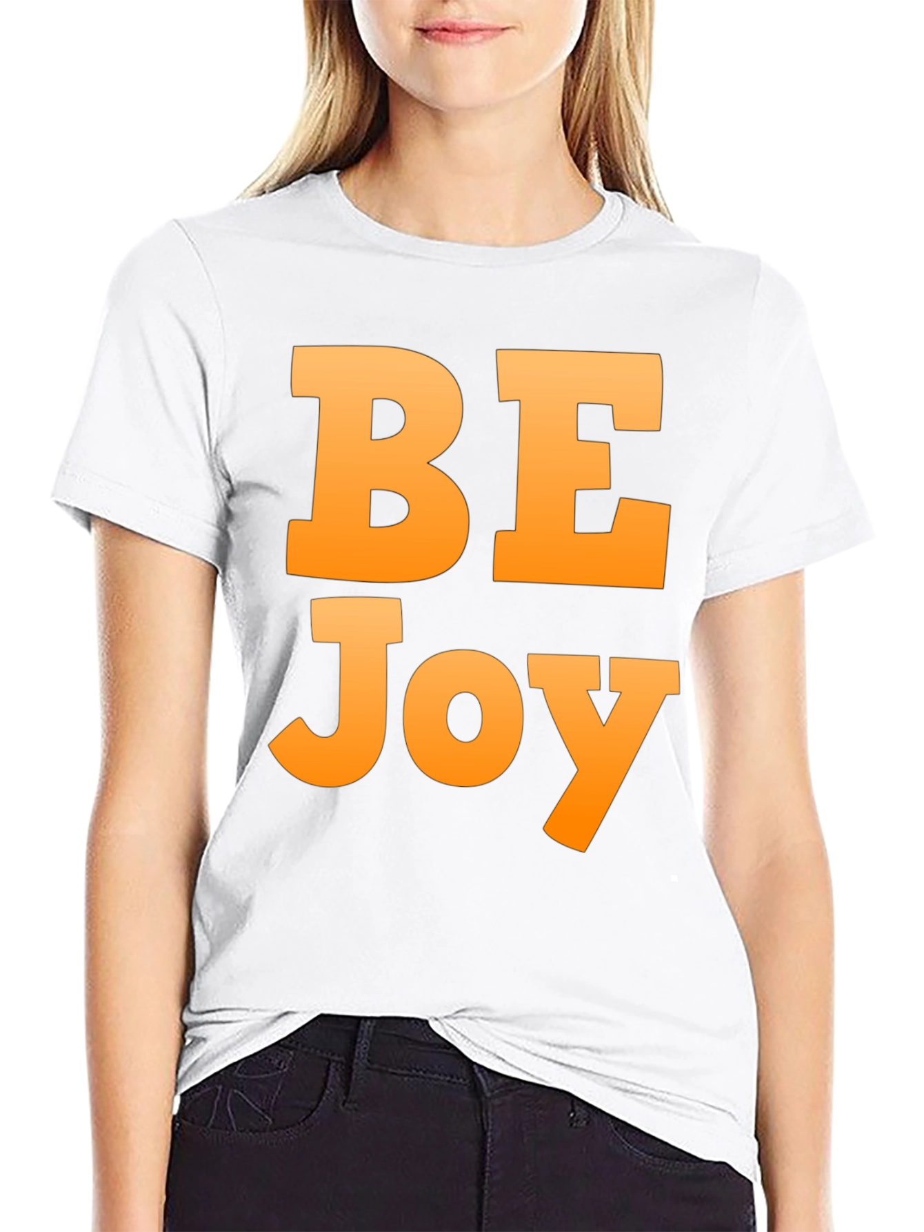 Be Joy Black Graphic T-Shirt