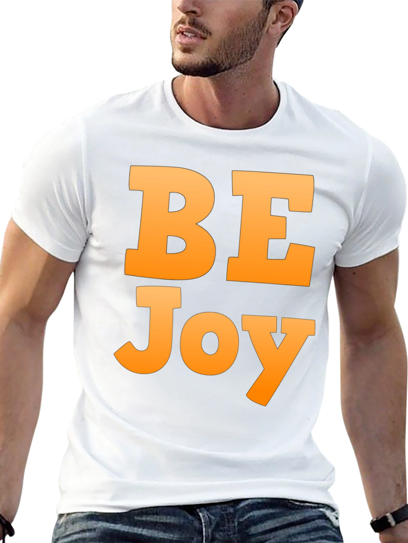 Be Joy Black Graphic T-Shirt