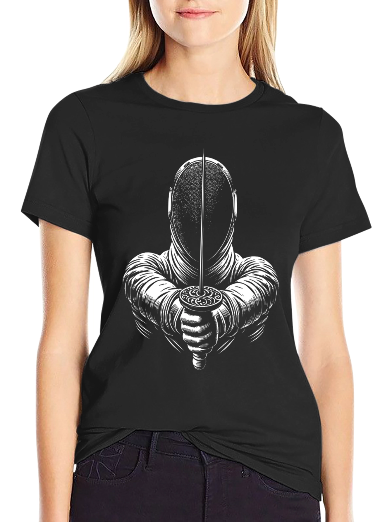Fencer Graphic Tee - Swordplay Design