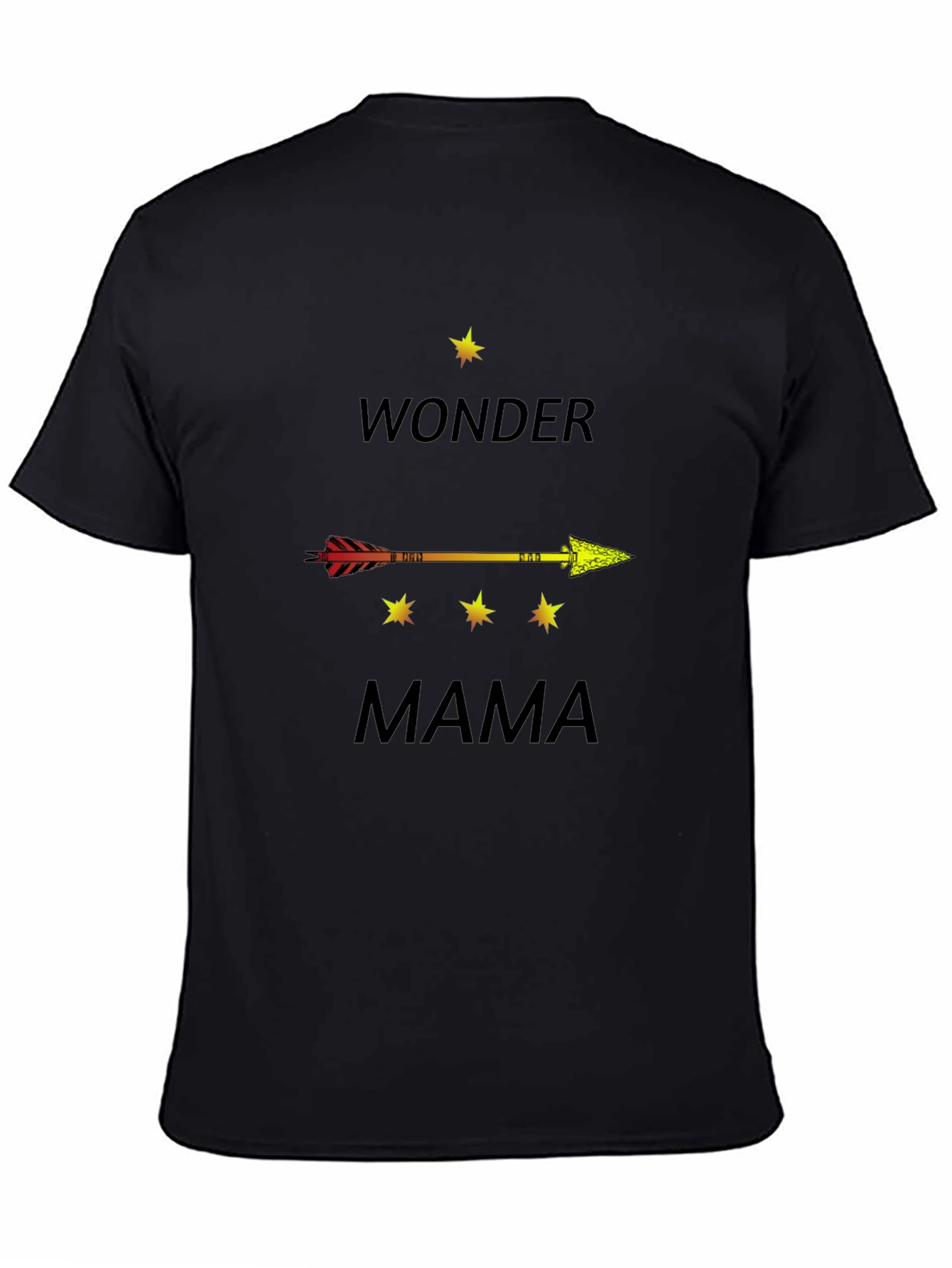 Wonder Mama Arrow Graphic Tee - Black