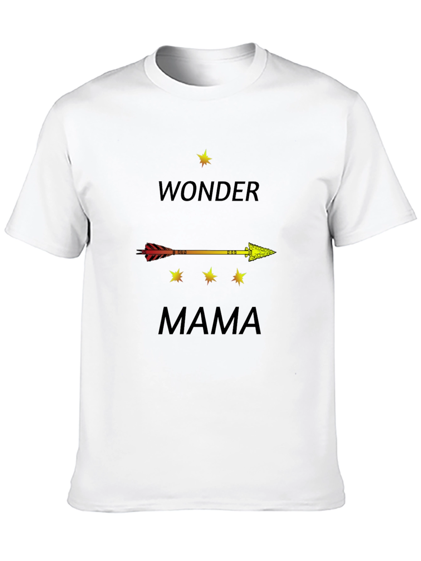 Wonder Mama Arrow Graphic Tee - Black