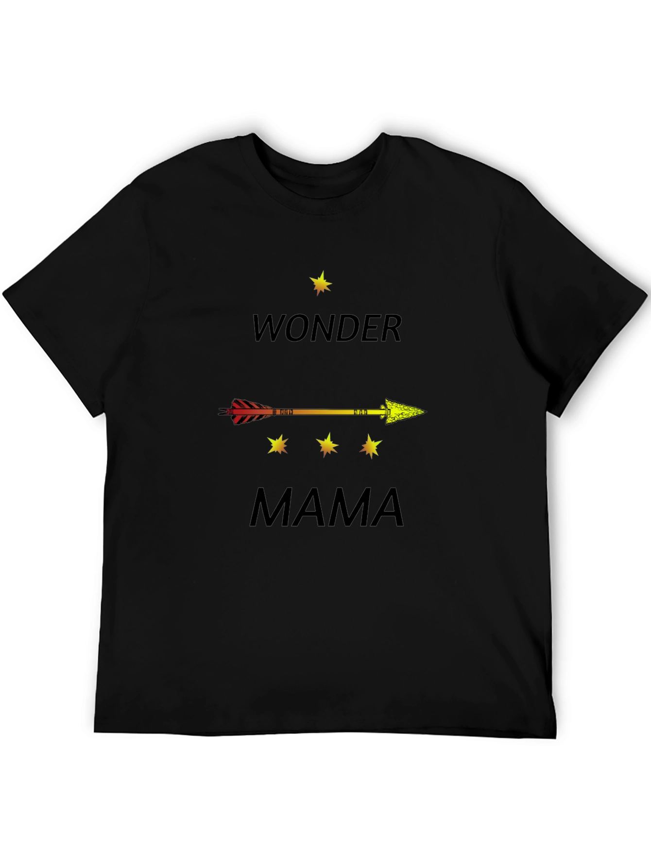 Wonder Mama Arrow Graphic Tee - Black
