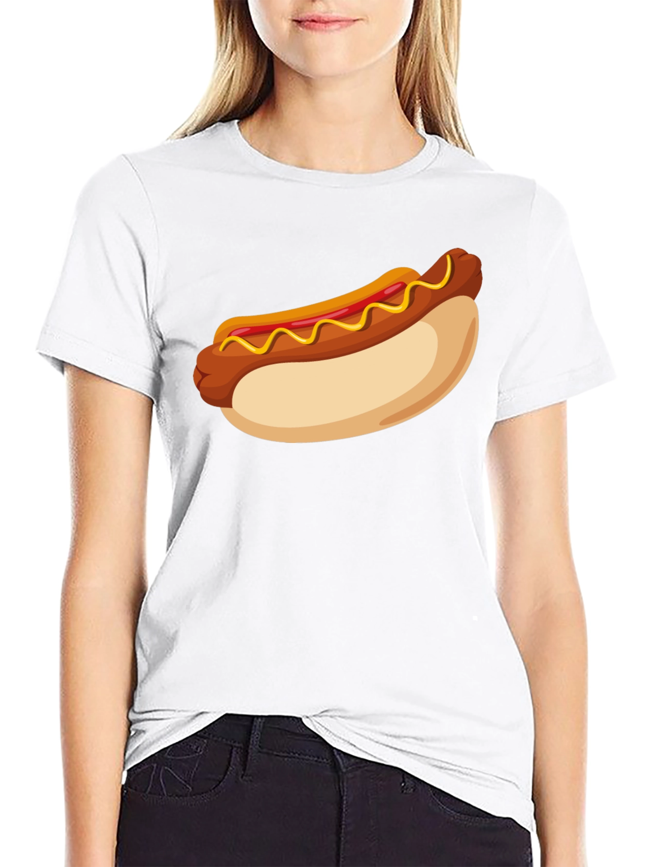 Hot Dog Graphic Tee - Casual Comfort