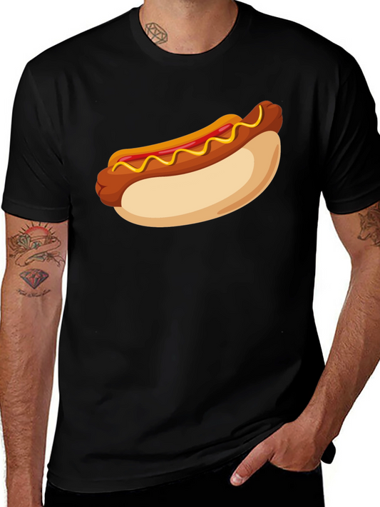Hot Dog Graphic Tee - Casual Comfort