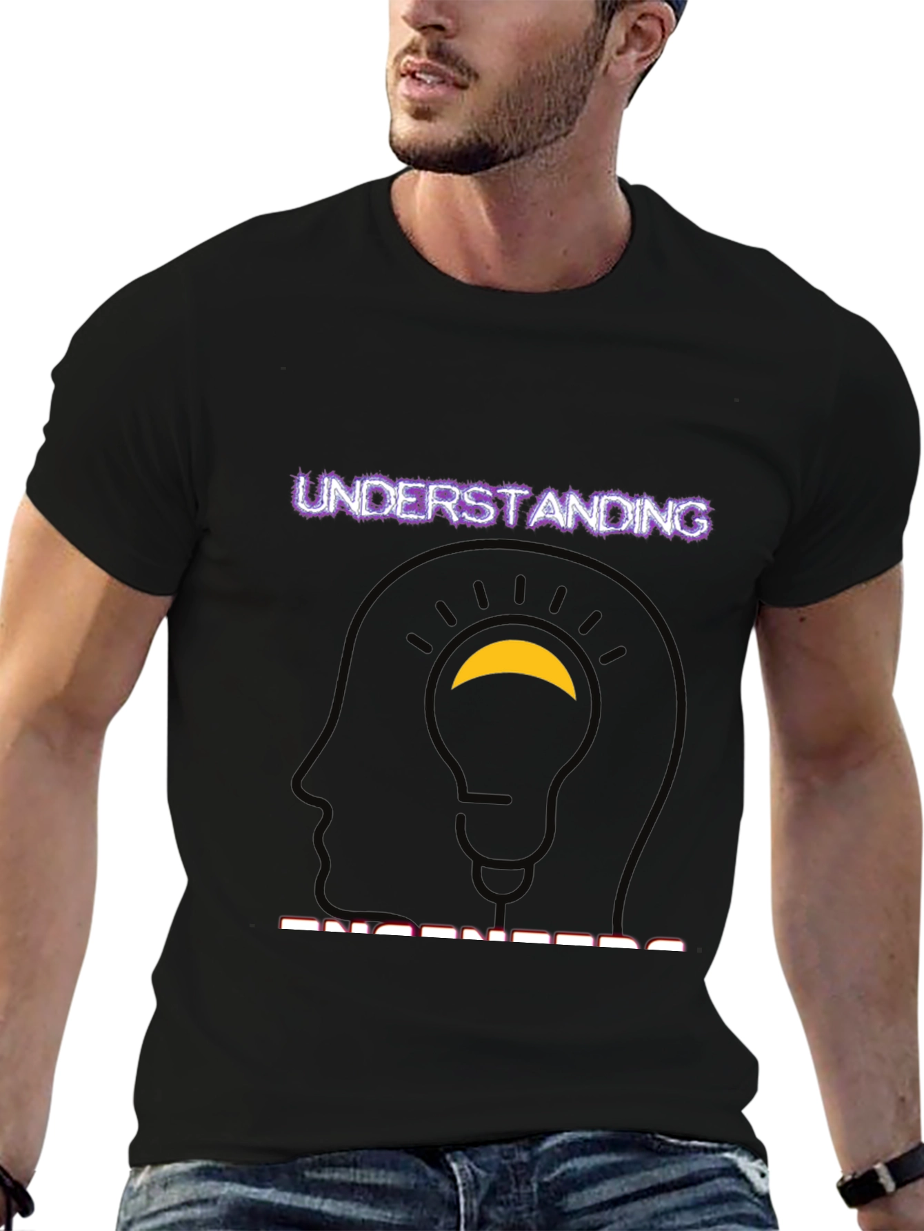 Understanding Engineers Black Graphic Tee