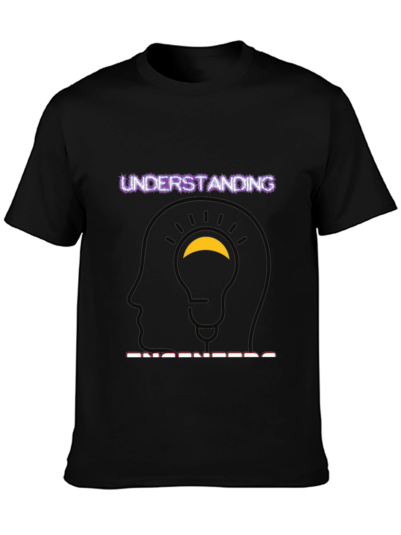 Understanding Engineers Black Graphic Tee