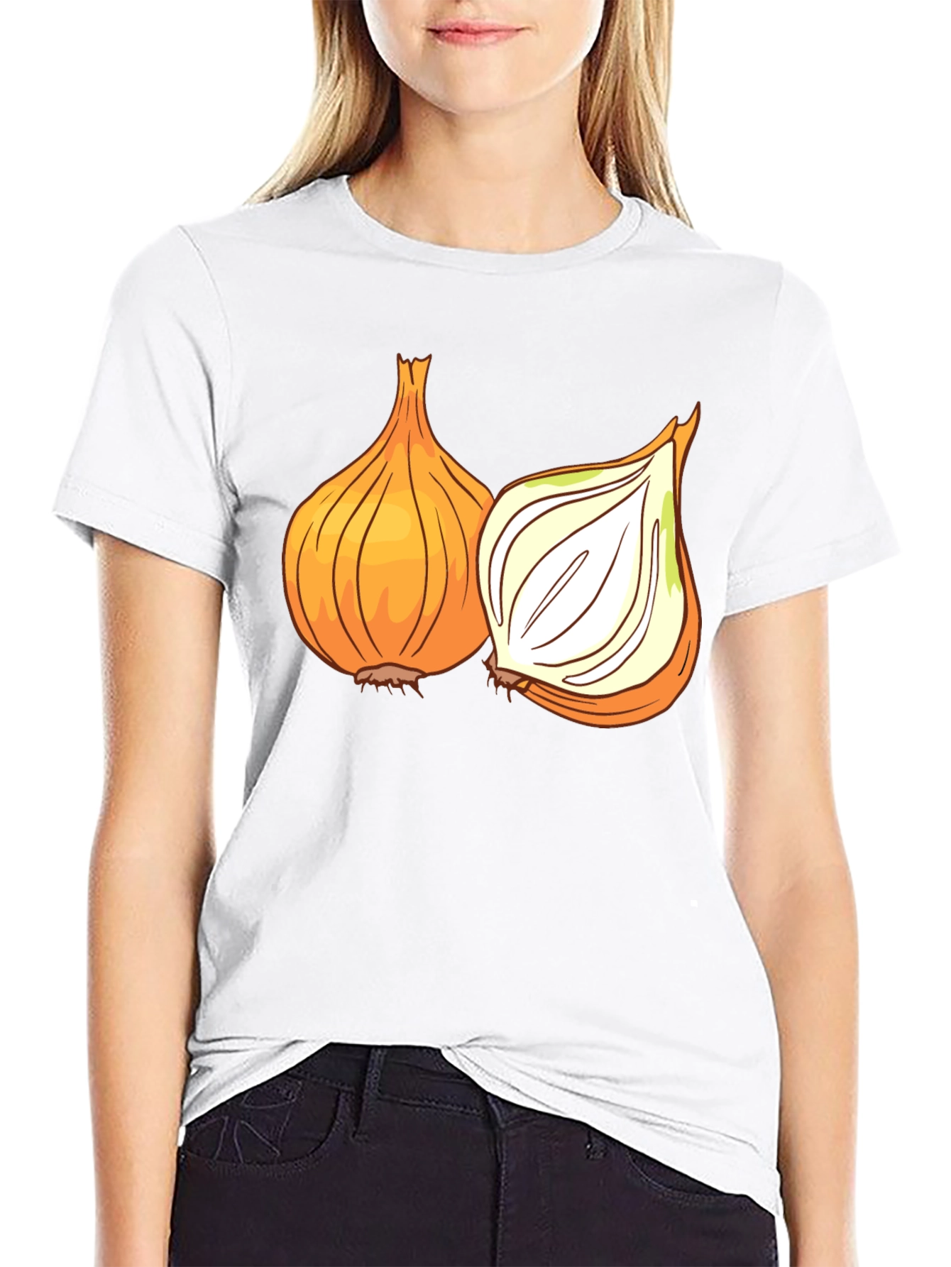 Onion Graphic Tee - Fresh Vegetable Humor Shirt
