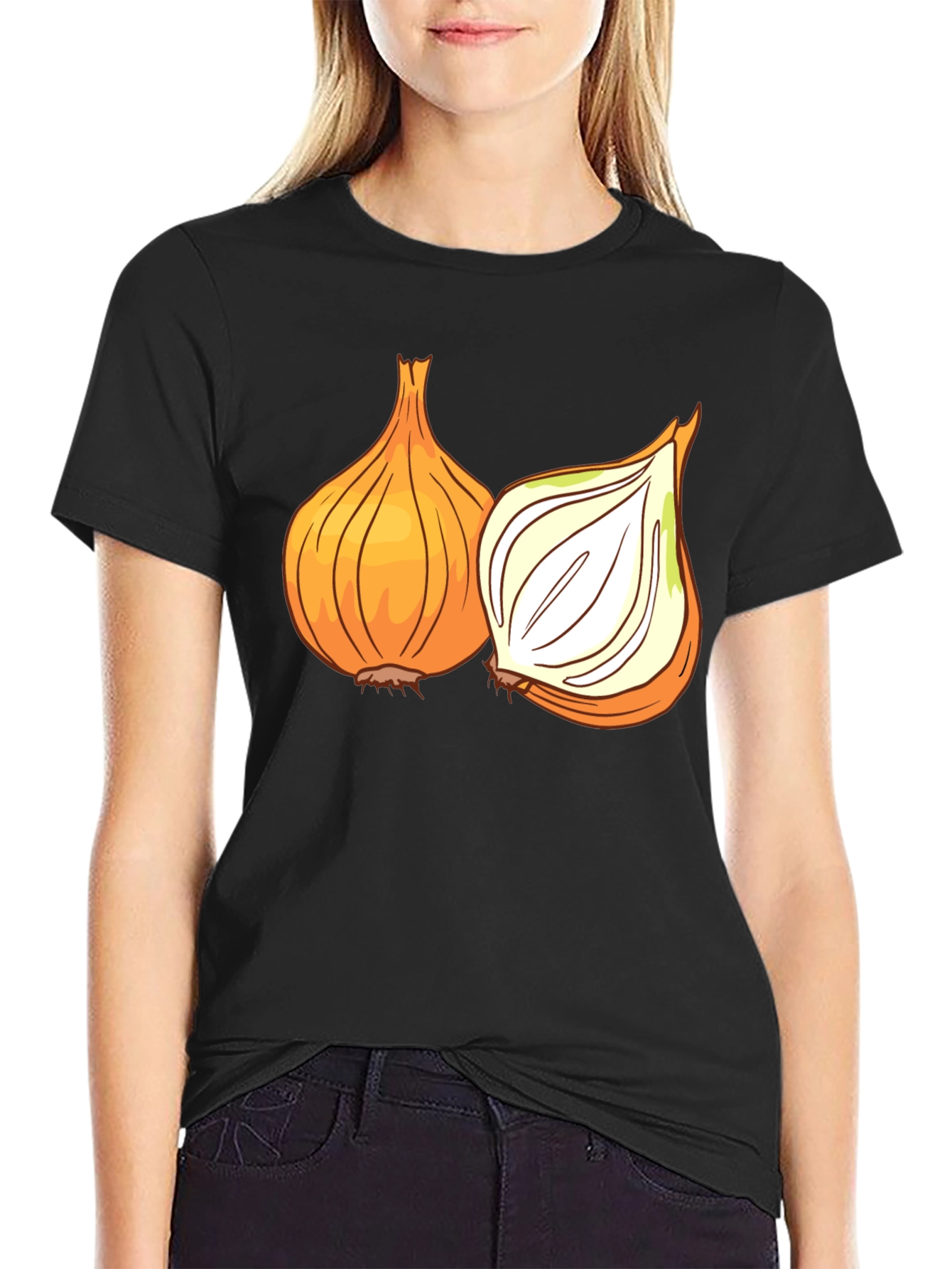 Onion Graphic Tee - Fresh Vegetable Humor Shirt