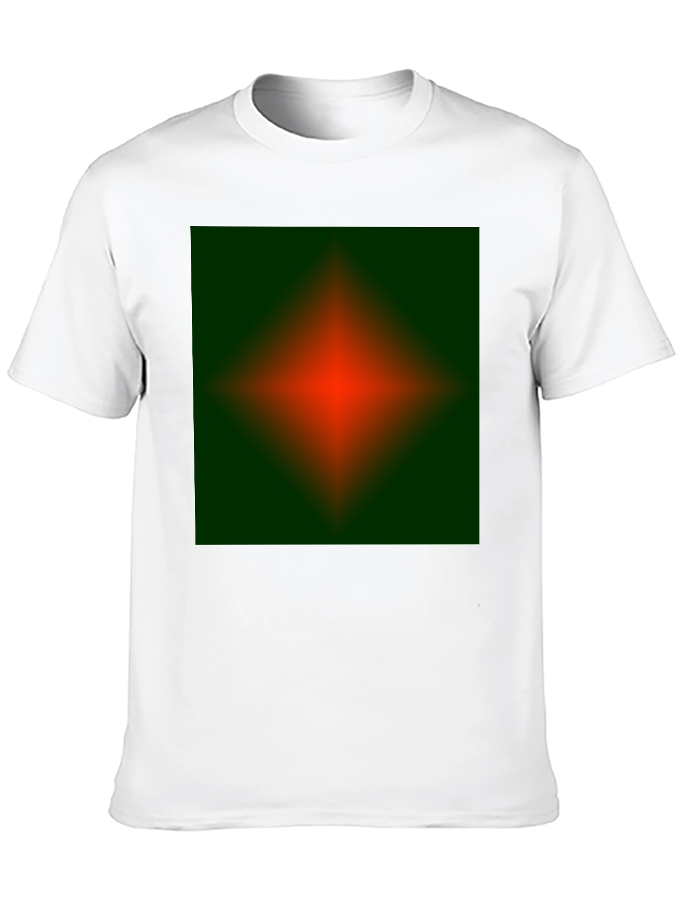 Abstract Green & Red Graphic Tee