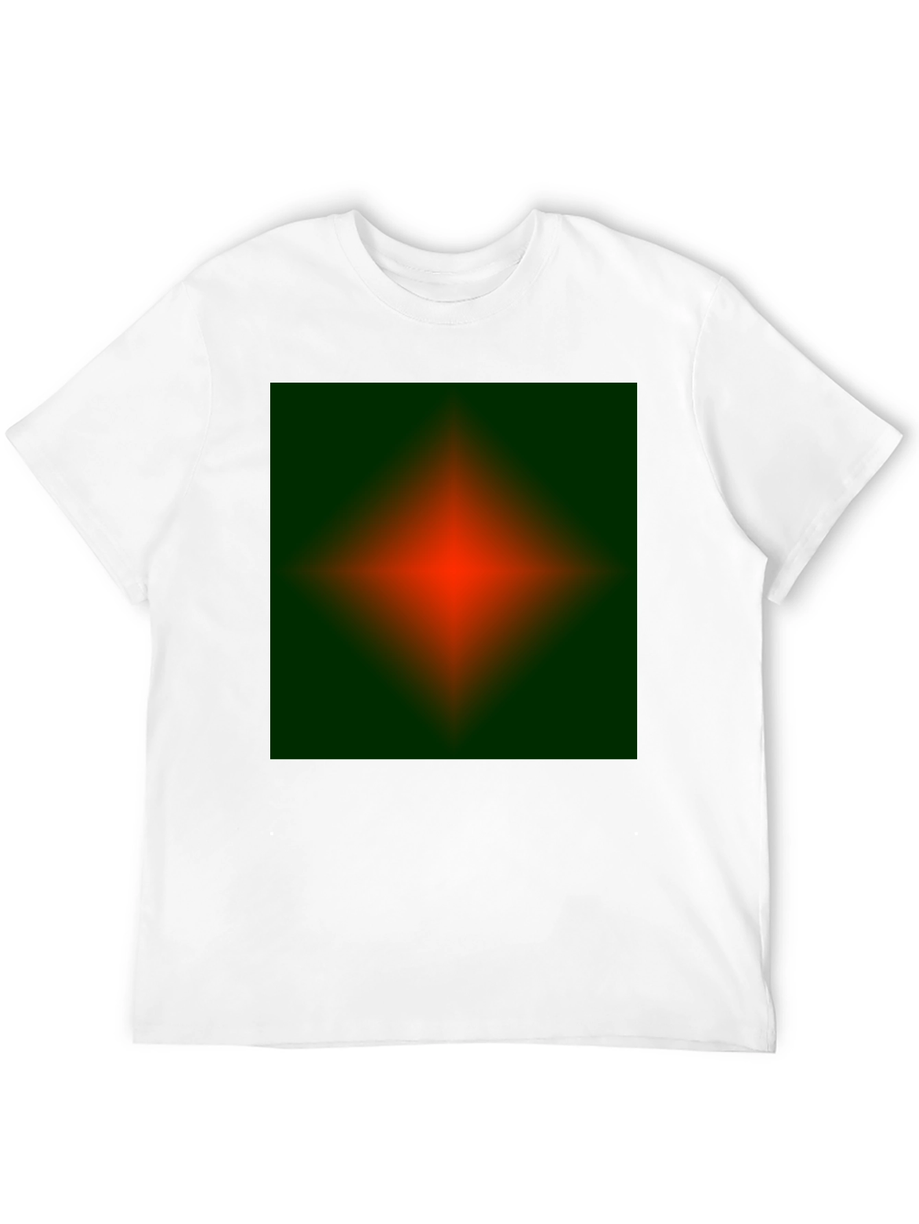 Abstract Green & Red Graphic Tee
