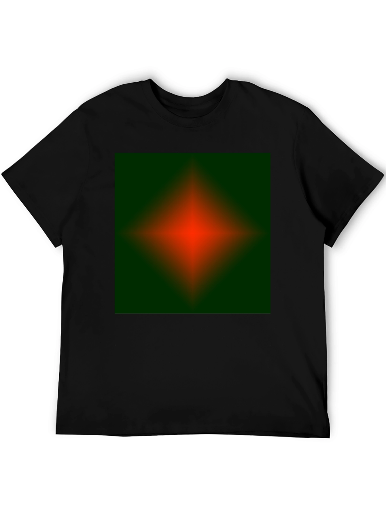 Abstract Green & Red Graphic Tee