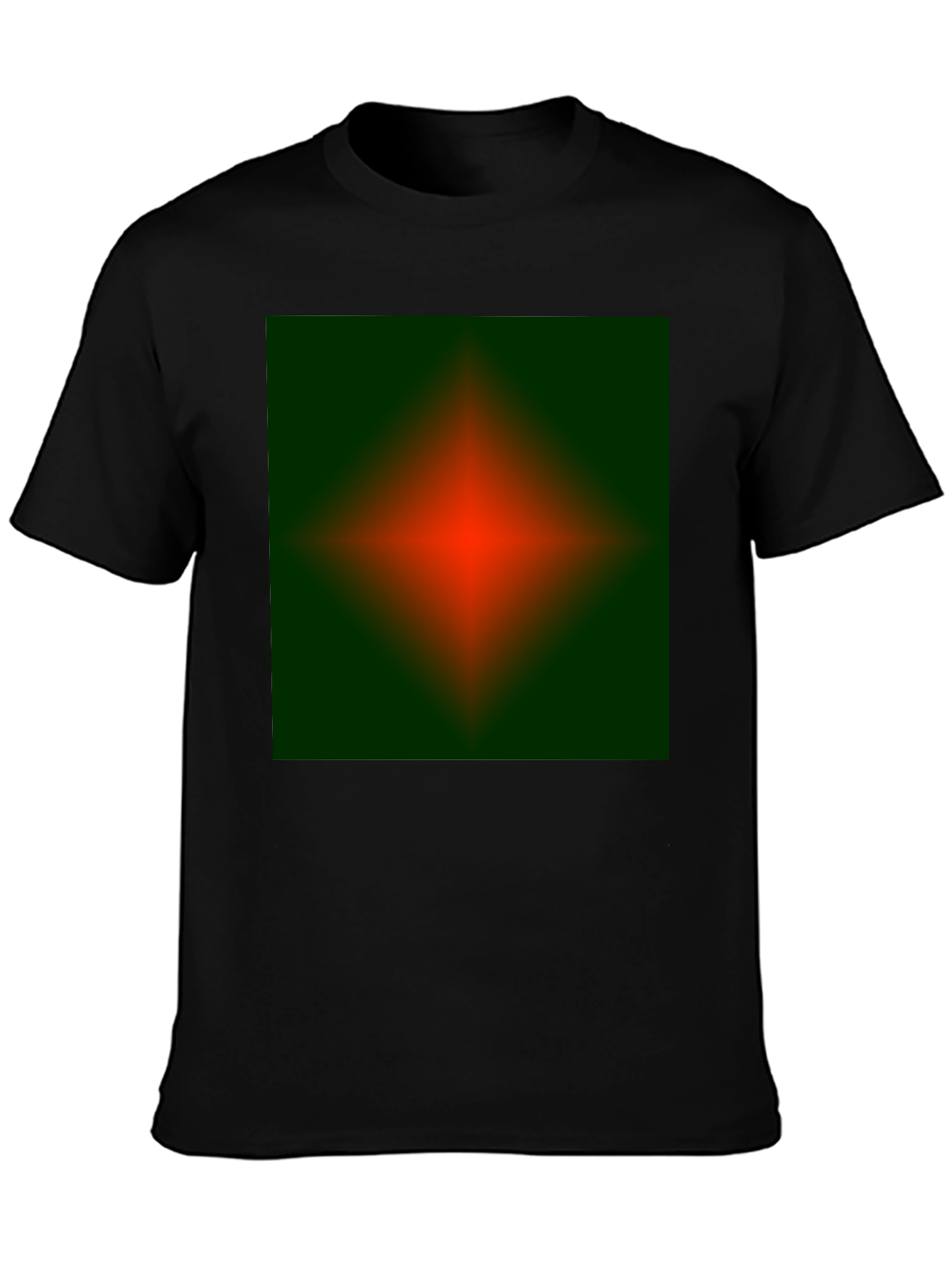 Abstract Green & Red Graphic Tee