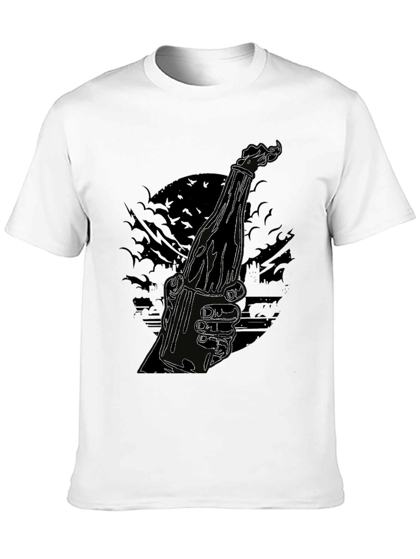 Molotov Cocktail Graphic Tee - Cool Black Shirt