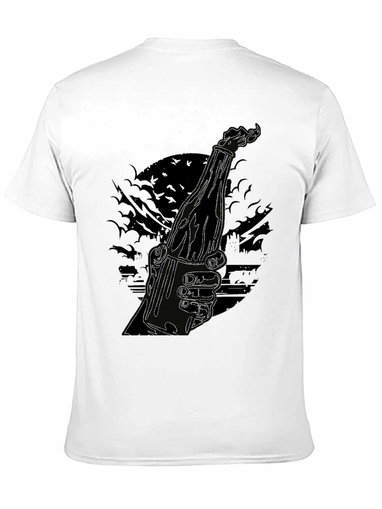 Molotov Cocktail Graphic Tee - Cool Black Shirt