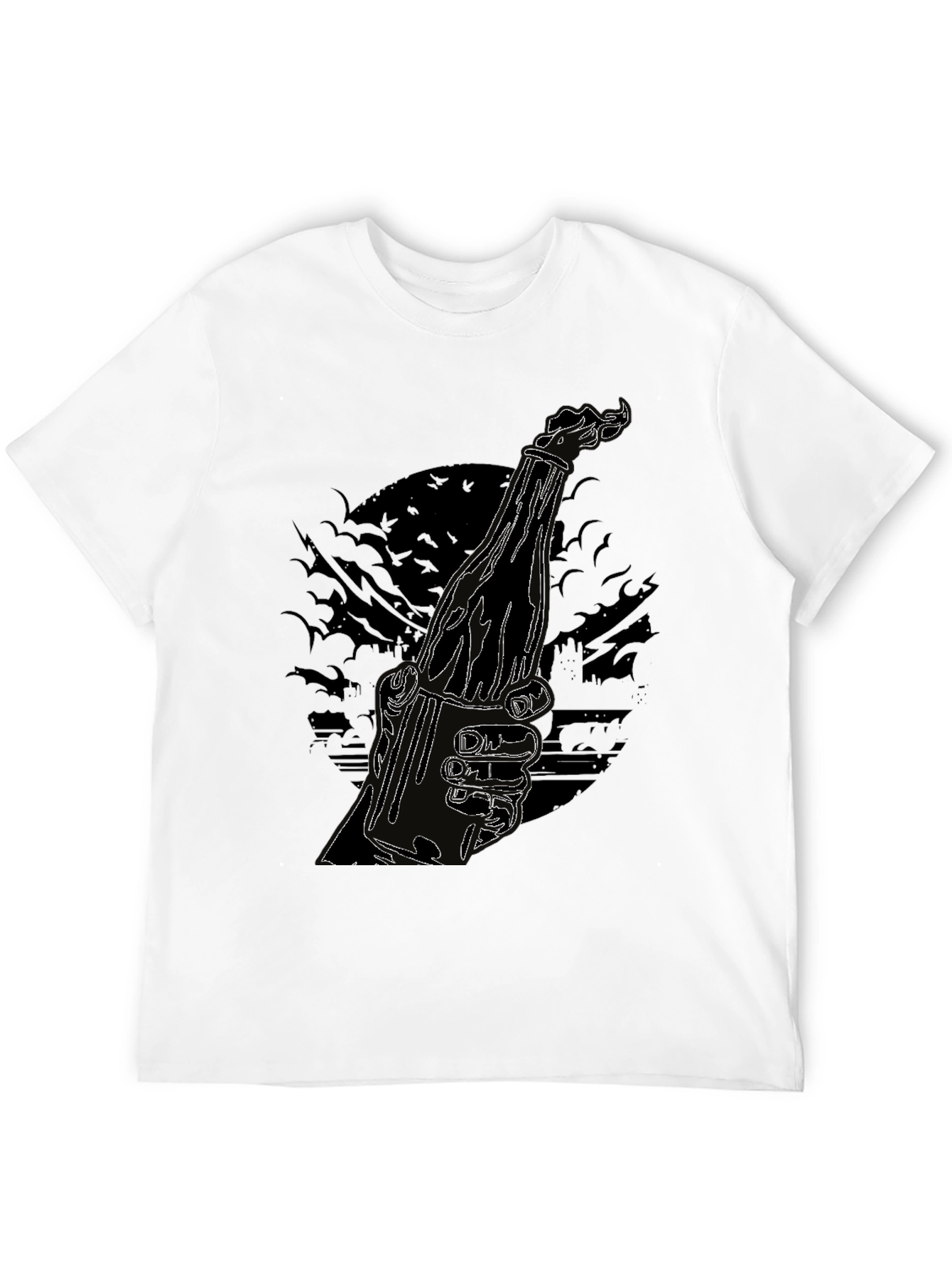Molotov Cocktail Graphic Tee - Cool Black Shirt