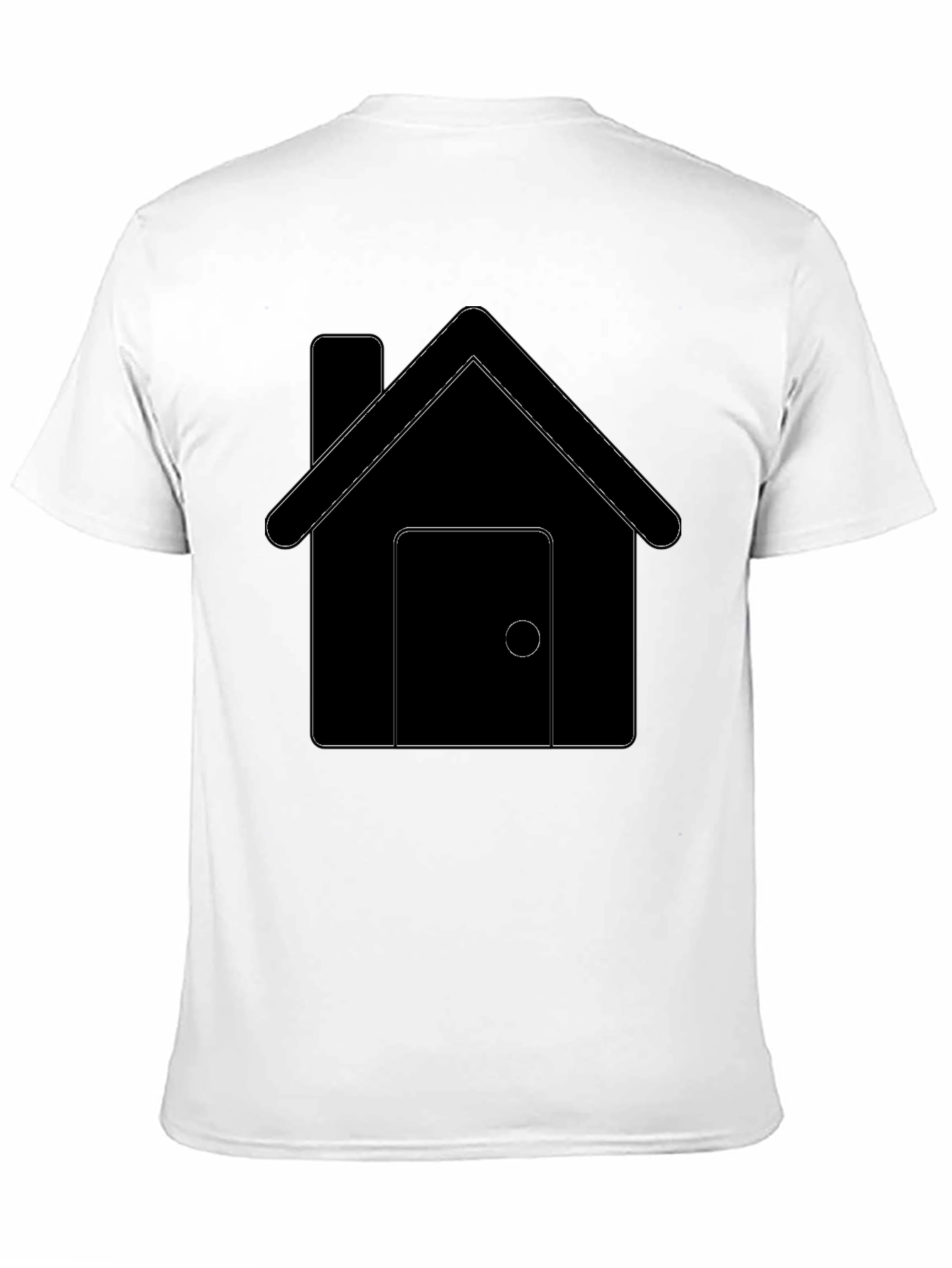 House Graphic Tee - Black Cotton Comfort