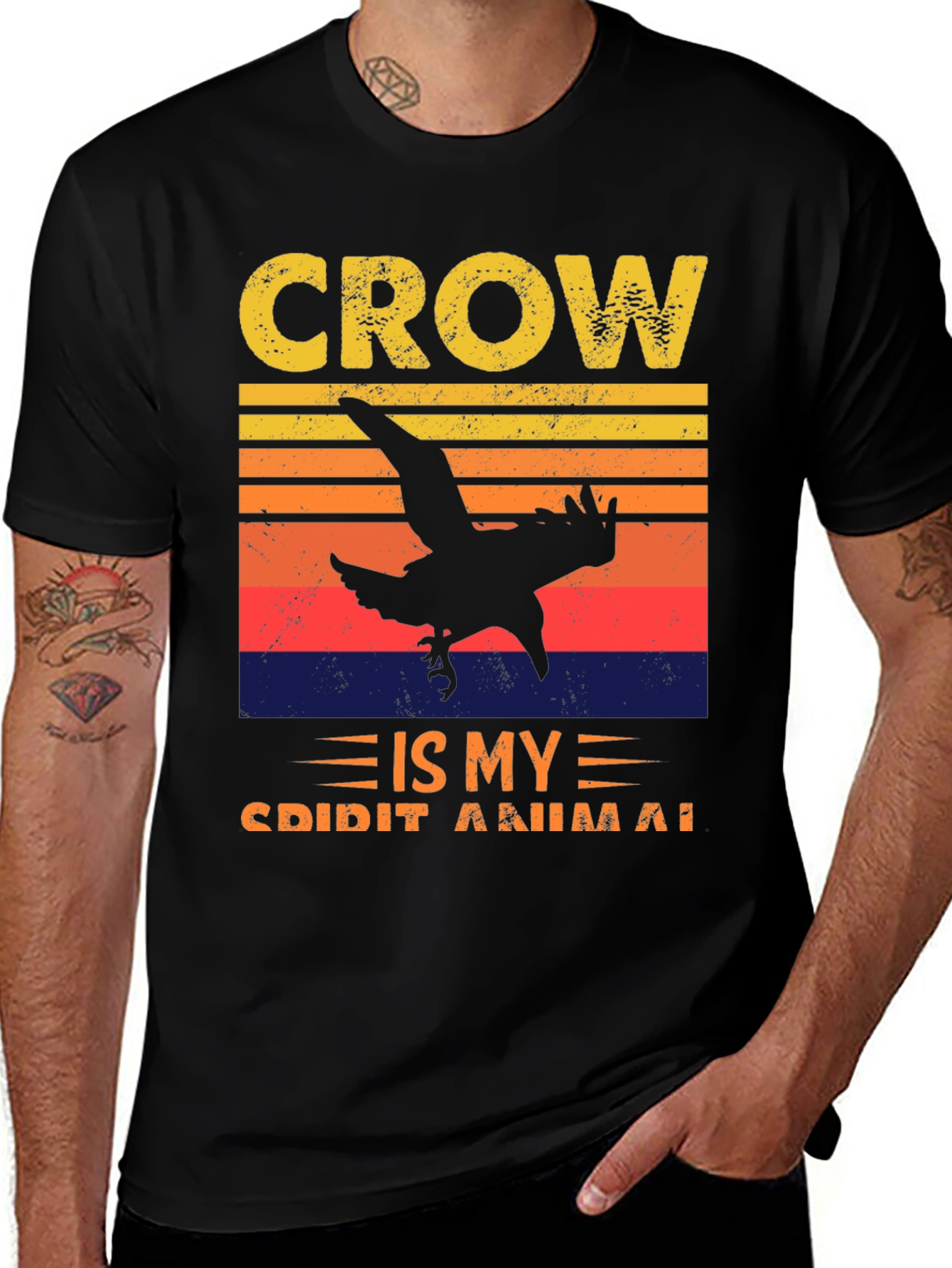 Crow is My Spirit Animal Graphic Tee