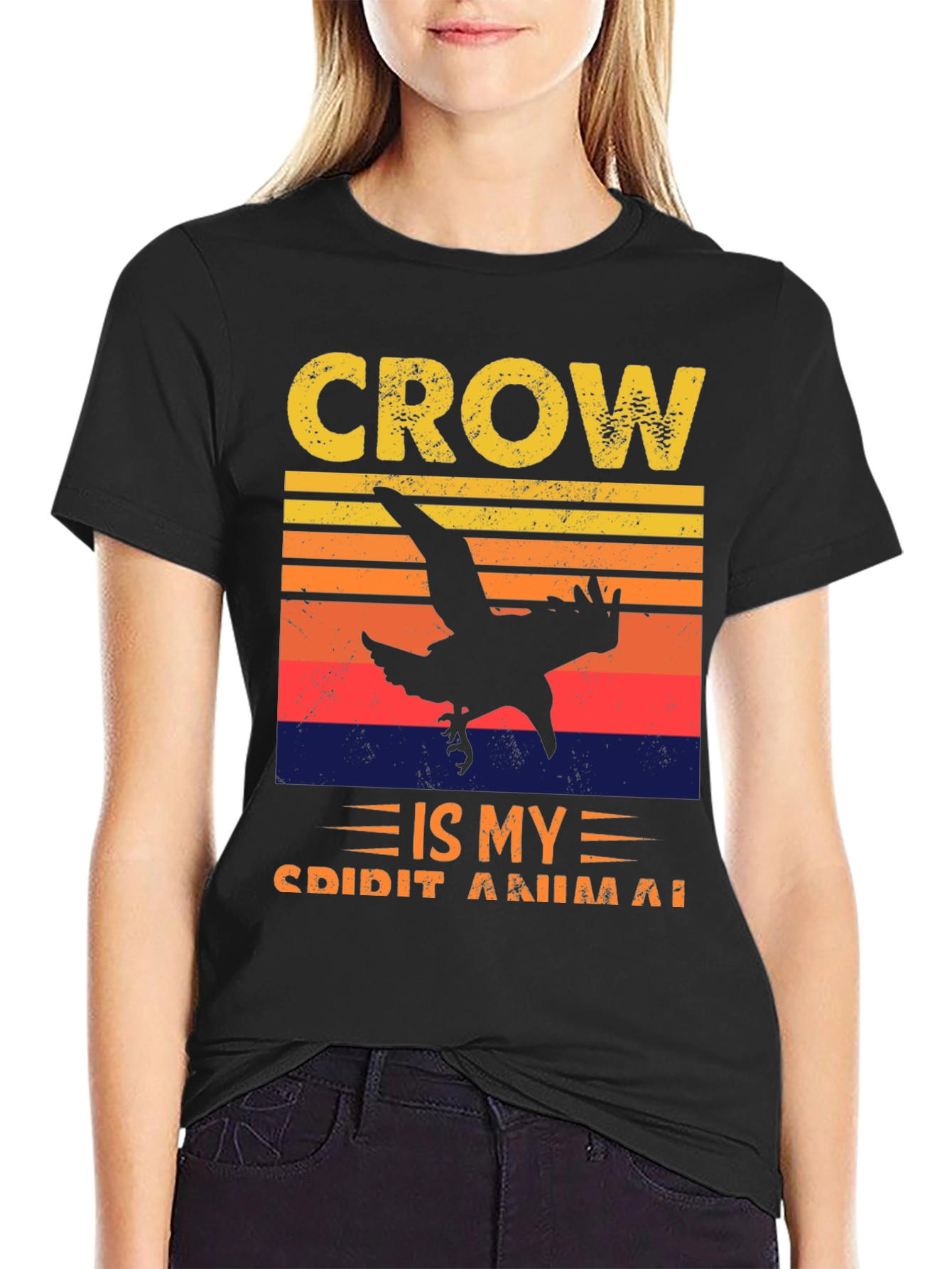 Crow is My Spirit Animal Graphic Tee
